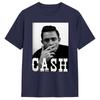 Vintage T Shirt Johnny Cash 100 Cotton T Shirts  Hip Hop Tshirt for Unisexs Summer Aesthetic Printed Short Sleeve Tops