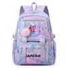 Cute Cartoon 26 English Letters Printed Backpack Schoolbag for Teenager Student Girl Boy Bookbag Large Capacity Waterproof Travel Bag Mochila