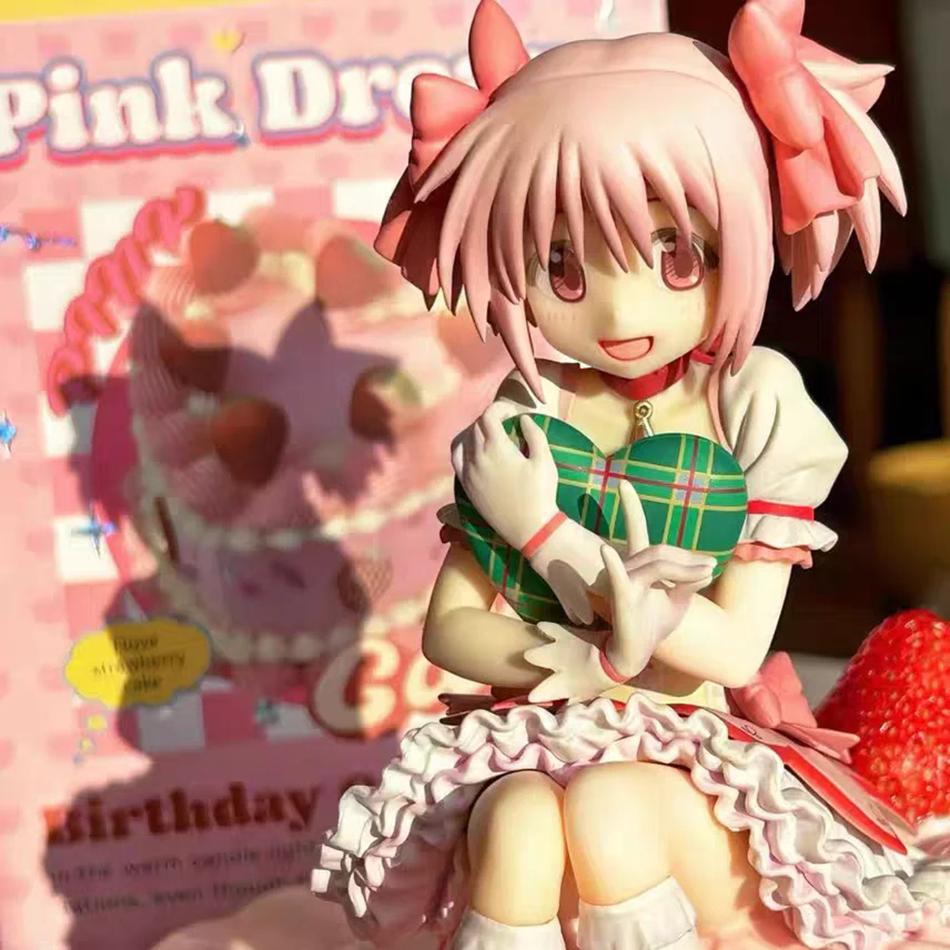 15CM Puella Magi Madoka Magica Aniem Figure Kaname Madoka Magic Girl PVC Anime Action Figures Noodle Stopper Model Toy Gift