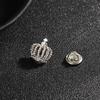 Korean Luxury Suit Brooch: Unisex Simple Lapel Pin for Business Attire with Floral Design Badge