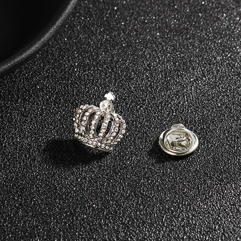 Korean Luxury Suit Brooch: Unisex Simple Lapel Pin for Business Attire with Floral Design Badge