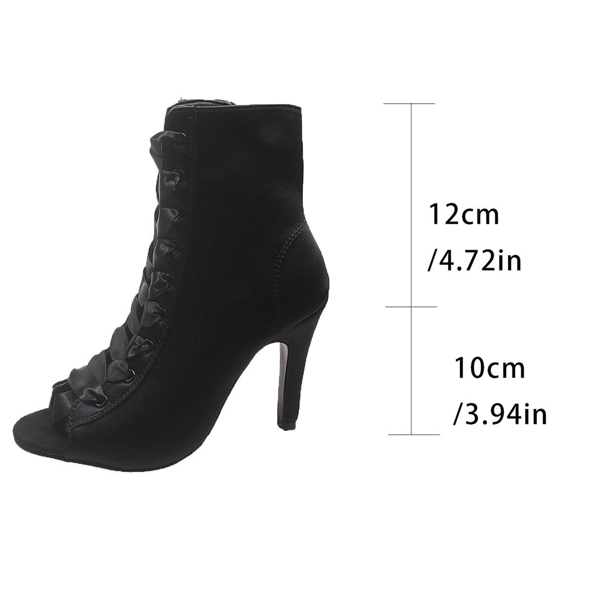 

Fish Mouth Cool Boots 2025 Summer New Large European and American Side Zipper High Heel Sandals for Women 35