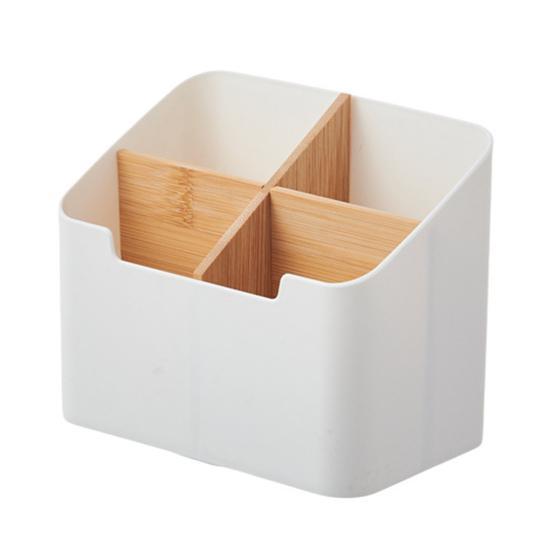 Storage Box Clutter-Free Desktop Organizer Remote Control Stationery Holder Workspace Tidy Box Office Supplies