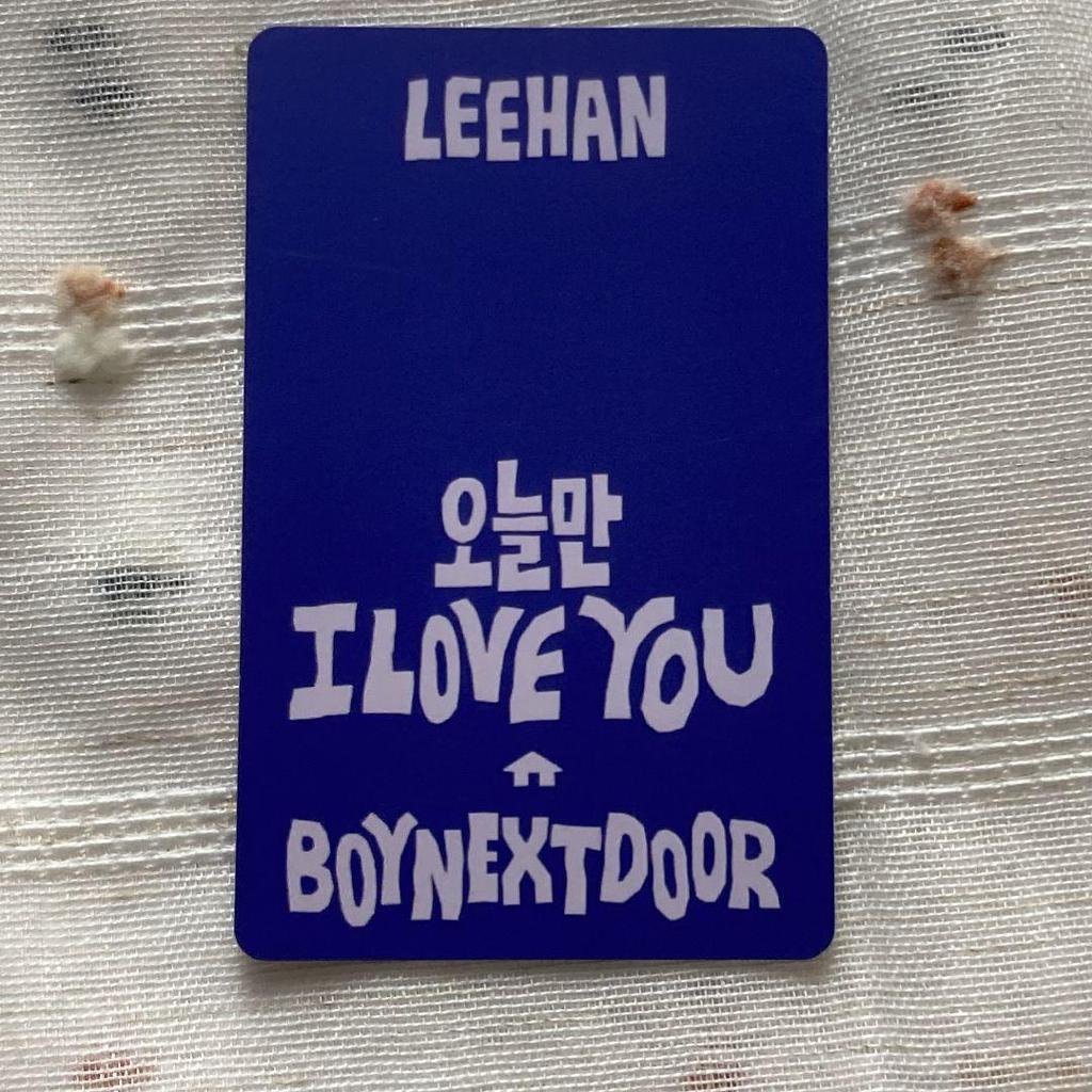 [USED] BOYNEXTDOOR LINE MUSIC Winner Limited Edition Lee Han Trading Card