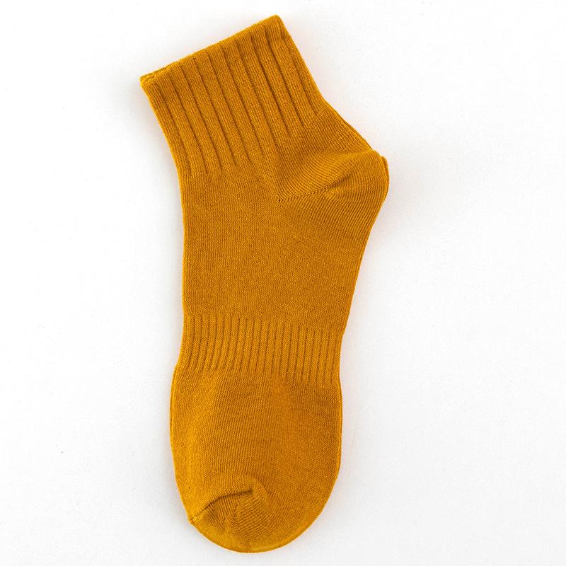 Zhuji Herrensocken aus reiner Baumwolle, einfarbig, mittelgroße Schlauchsocken aus Baumwolle, japanisches Deodorant, Basketball-Sportsocken, Laufsocken