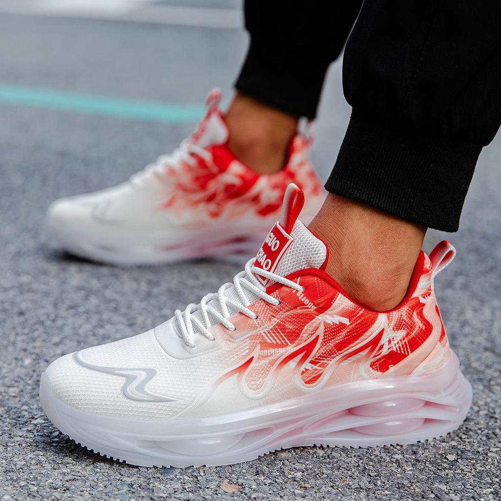 Putian Men's Breathable Summer Sports Running Shoes - 2025 Shock Absorption Mesh, Durable and Stylish for Youth.