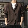 Men's Luxury Double-Breasted Thick Knit Cardigan - Autumn/Winter Loose Warm Sweater Coat