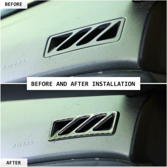 Carbon Fiber A-pillar Air Vent Outlet Cover Trim Frame For Chevy Camaro 2010-15