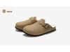 RUIZUSTOCK Winter Cork Slippers: Warm Velvet & Cotton Sandals for Men and Women, Frosted for Outdoor Wear