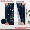 2pcs,Curtains Christmas Tree Ornaments Stars_a (2) Print Modern Curtains Polyester Curtains Decorations Outdoor Perfect for
