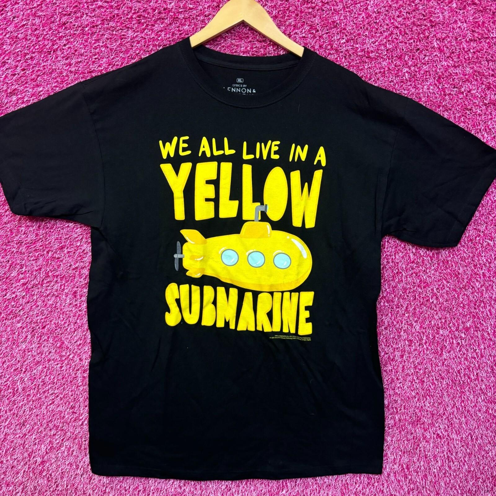 The Beatles We All Live in a Yellow Submarine Rock Tee XL S