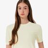 [lacoste] Women's Basic Short-Sleeve Round Neck Sweater AF335E-56GS7G