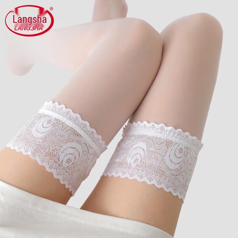 

Женские чулки до бедра с кружевной отделкой Langsha One Size (Recommended 80-130 jin)