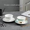 Elegant Europeisk Keramisk Kaffekopp - Snygg Lyxig Gåva för Kvinnor, Perfekt för Kontoret eller Kaféet.