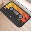 Bath Mat Non-slip Bathroom Toilet Carpet Kitchen Soft Floor Mat 3D Cassette Music Tape Doormat Entrance Rugs Home Decoration