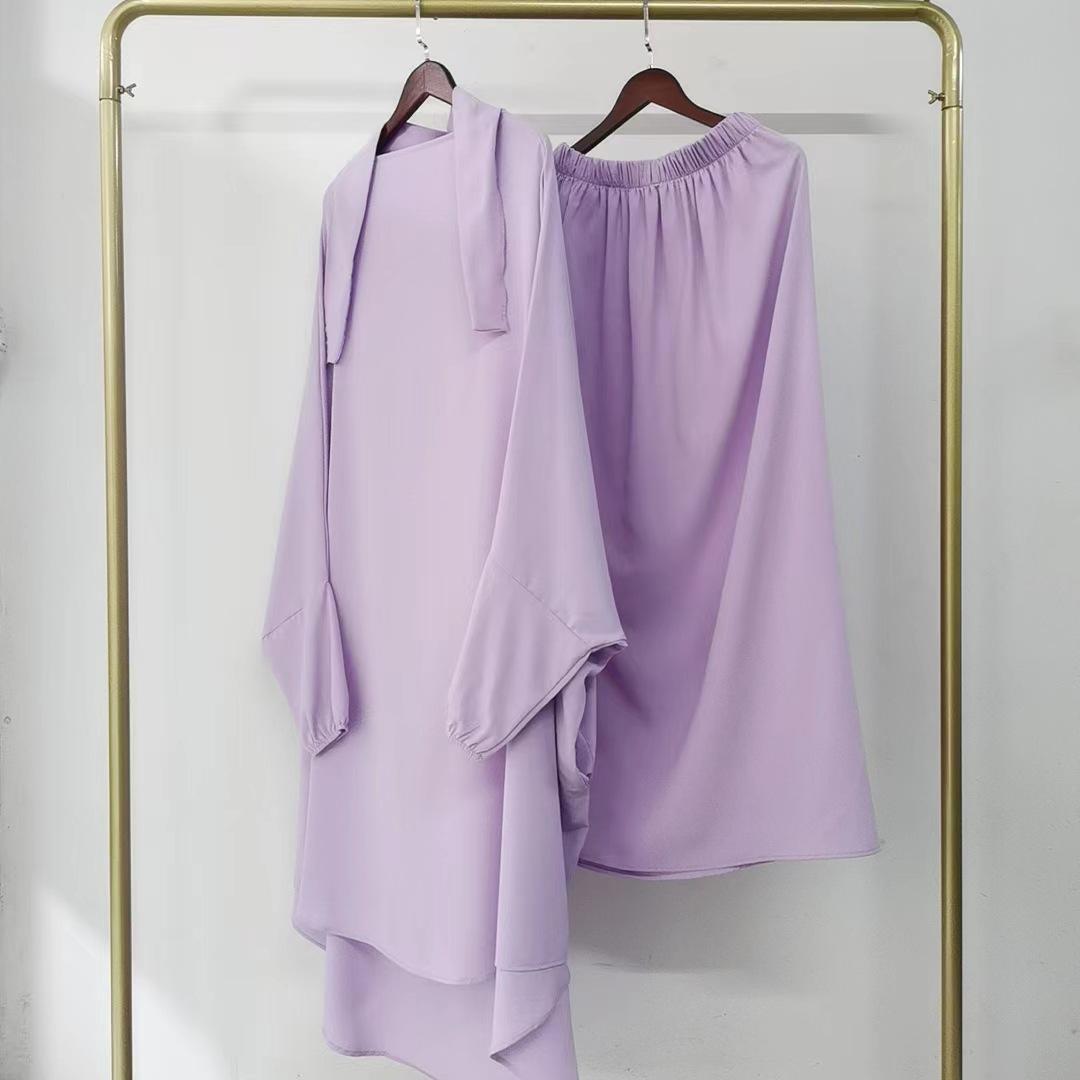 

Ближневосточный халат с капюшоном Yiduoduo: Однотонный костюм-двойка с боковыми карманами One Size