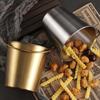Small Metal Buckets Stainless Steel Material Dessert Buckets Small Pots Wedding Supplies for Food and Small Items