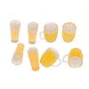 4Pcs 1:12 Dollhouse Miniature Beer Glass Resin Small Cup Model Doll House Decor