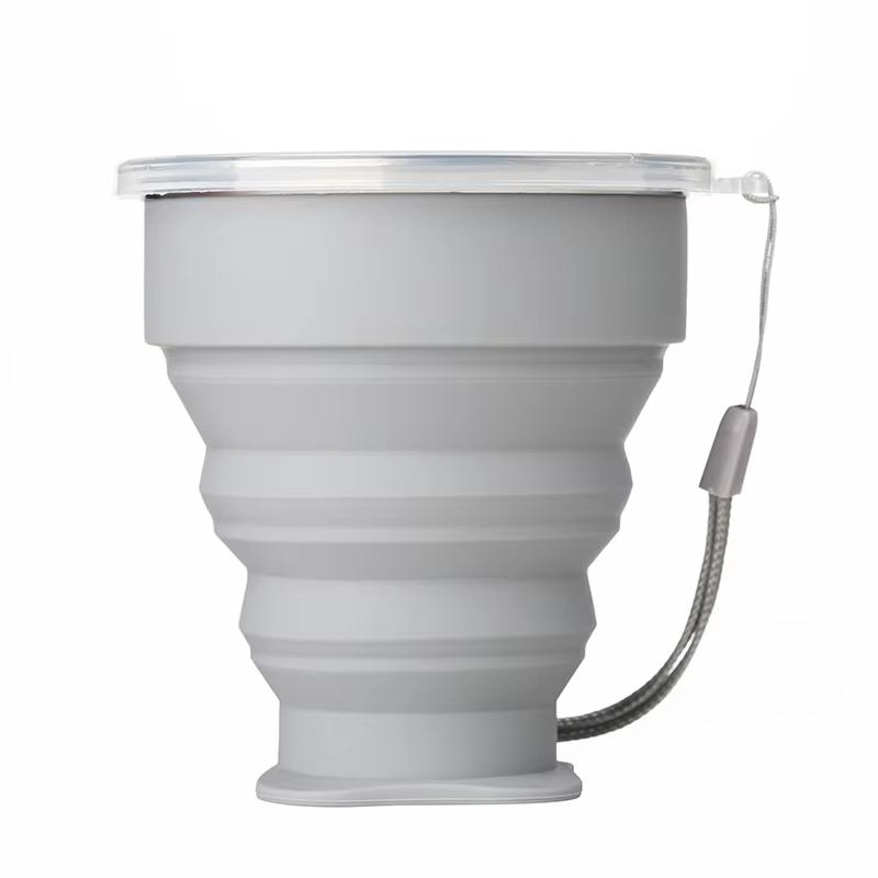 Outdoor Portable Silicone Folding Water Cup, Multifunctional Telescopic Water Cup, Candy Silicone Mouthwash Folding Cup