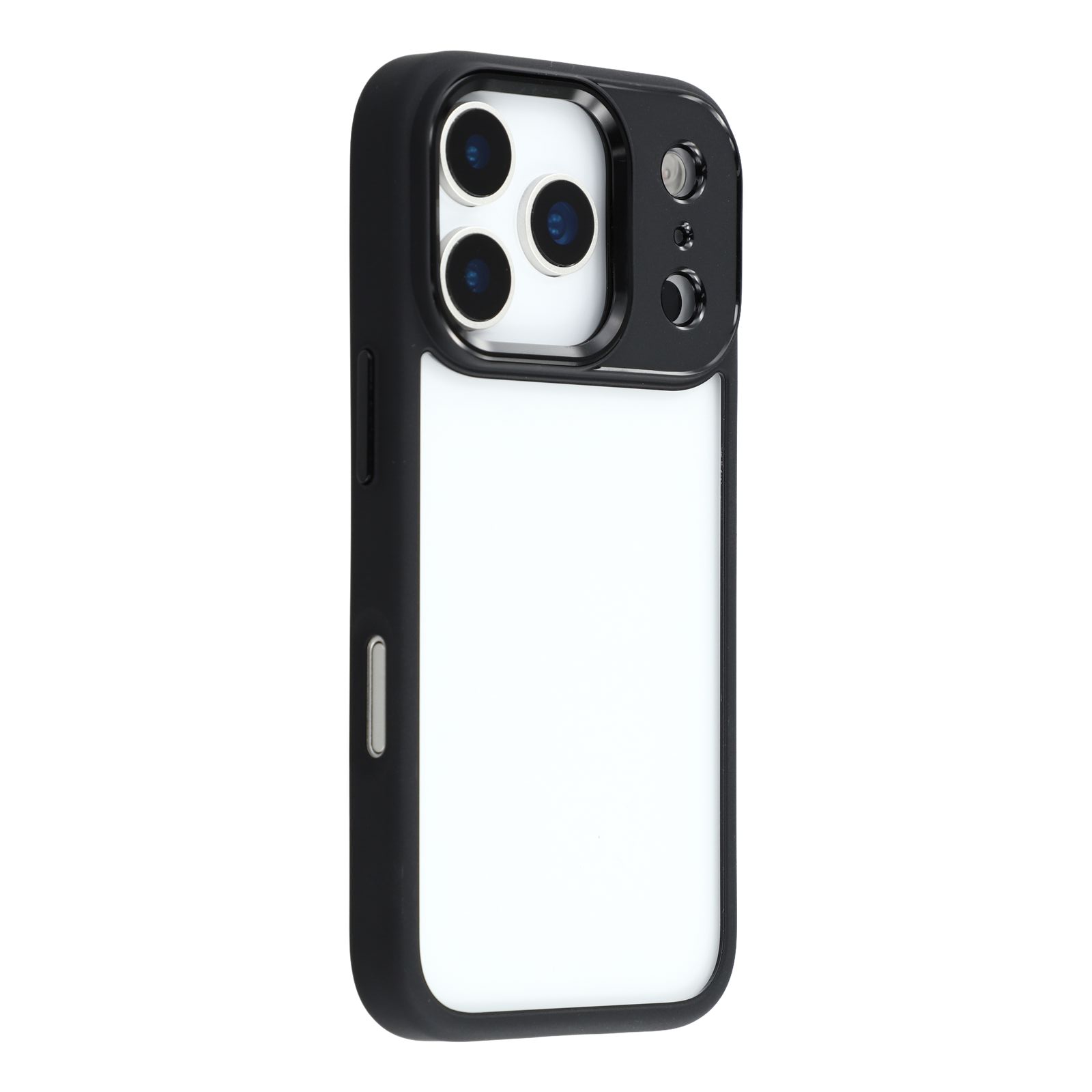 

FULEXIN For iPhone 17 Pro Max Case Anti Drop TPU+PC Crystal Clear Phone Cover Black