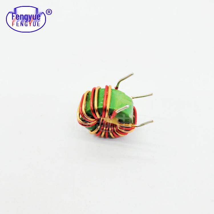 Common Mode Choke Inductor, Toroidal 1mH±50%, 5A, T14*8*7, Red Core, 9 Parallel Wound Turns, 0.7 Wire