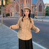 Padded clothes women's lapel neck wool doll collar short drawstring waist temperament padded clothes Xiaoxiang padded jacket