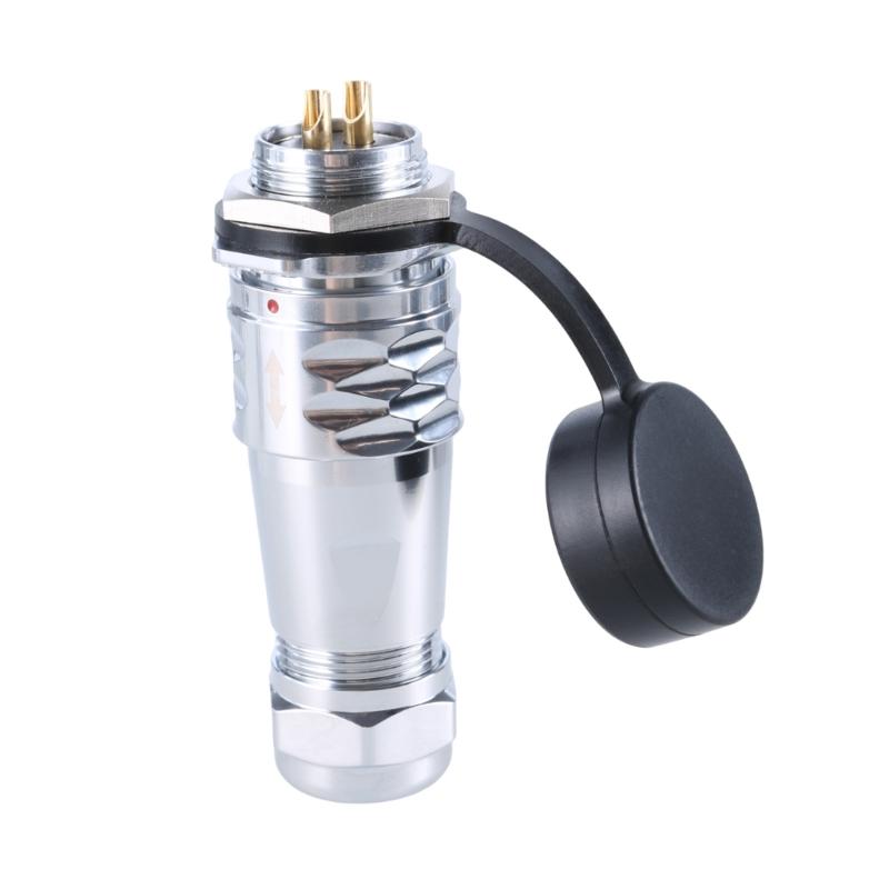 SF2010 Waterproof Industrial Connector SF2012 Female Plug & Male Socket IP67 2Pin to 12Pin For 20mm Panel Mount