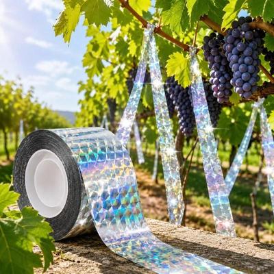Nastro riflettente lampeggiante anti-uccelli 50/80M, dispositivo anti-volpi e piccioni, dispositivo anti-uccelli bifacciale, controllo dei parassiti