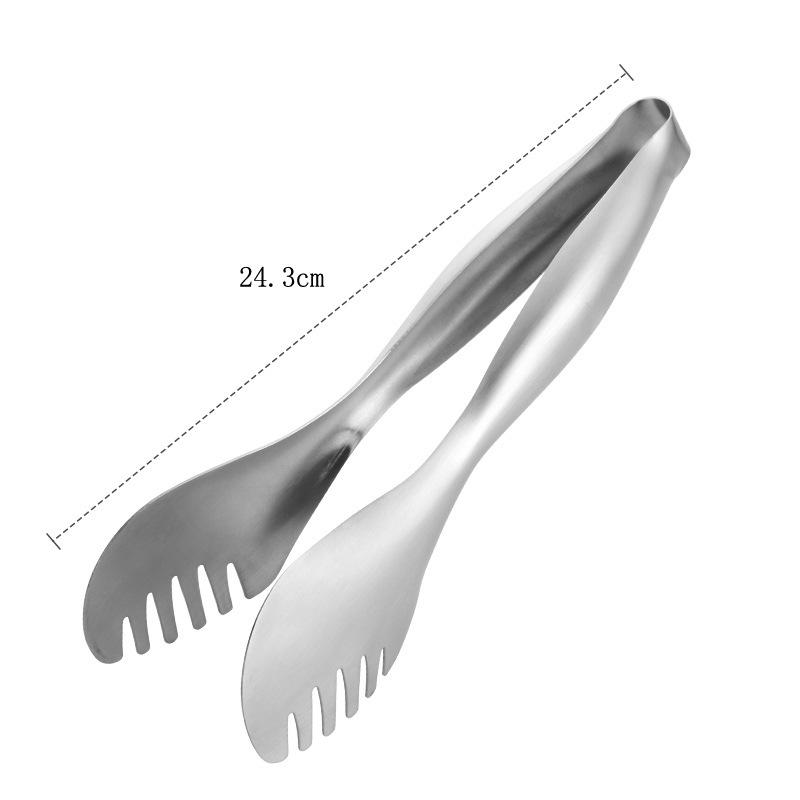 Stainless Steel BBQ & Baking Tongs for Meat, Cake, and Bread