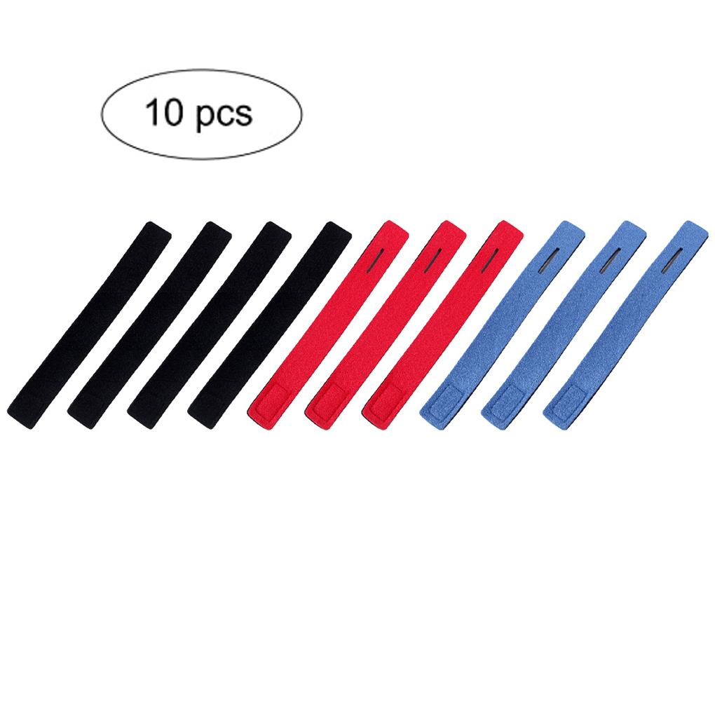 Pack of 10 Fishing Rod Holder Strap Rubber Pole Ties Elastic Band Outdoor River Lake Boat Fastener Accessories