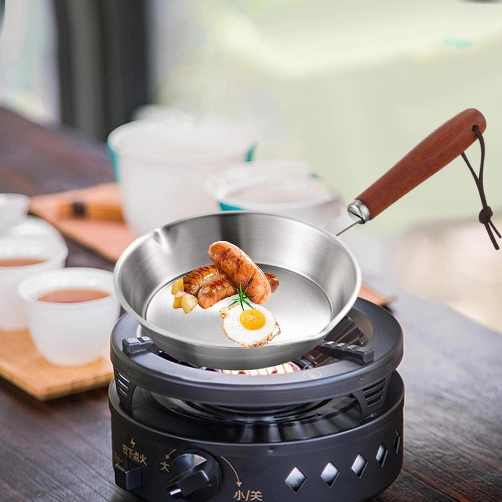 Stainless Steel Skillet for Home And Travel Use