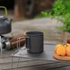 Multifunction Camping Mug Black Travel Cup Durable Portable Mug  Hiking Travel