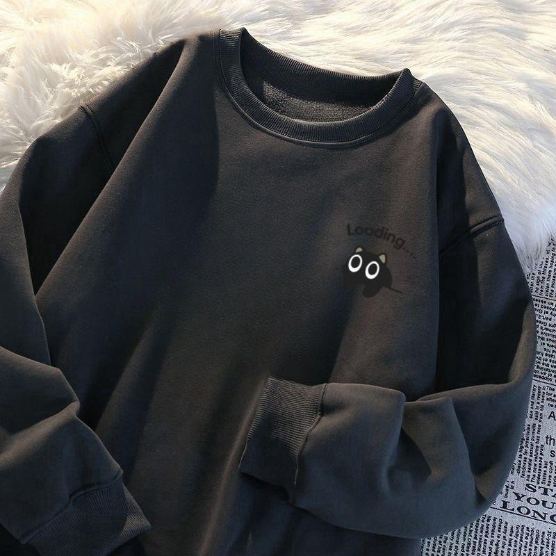 Unisex Oversized Winter Fleece-Lined Hoodie Thick Warm Sweatshirt Men Women Daily Casual Wear