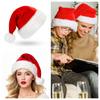 Red Fluffy Christmas Santa Hat Adult Kid Santa Hat Ornaments Xmas Home Birthday Party Near Year Festive Baby Shower Holiday Gift