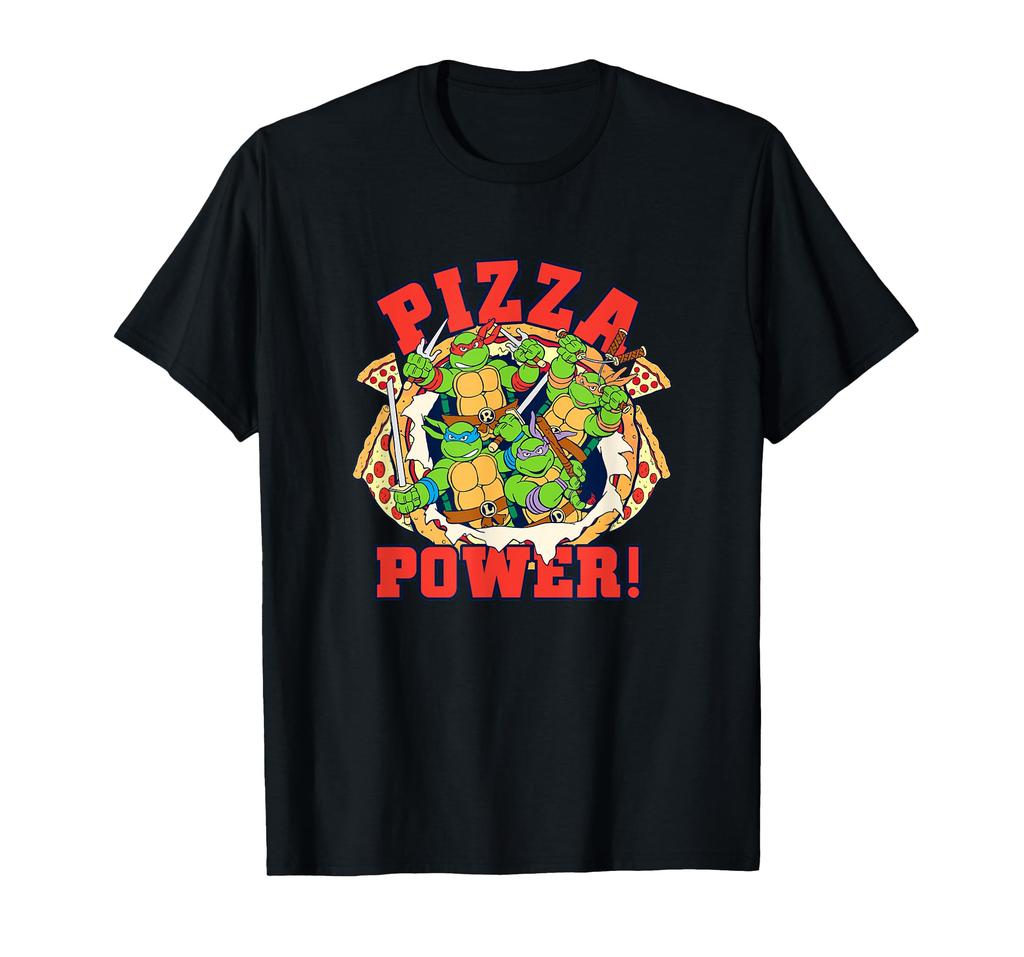 Teenage Mutant Ninja Turtles Group Classic Pizza Power Logo T-Shirt