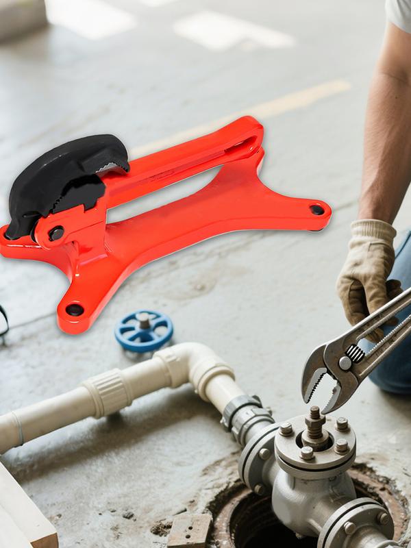 Manuel Pipe Clamps Pipeline Support Solid Base Spring LoadedJawsMultifunctional Tool Gear Portable Aluminum Tube Vice