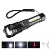30W P50 COB Strong Light Flashlight Portable Rechargeable Bright Household LED Lamp Built In Battery with Power Display