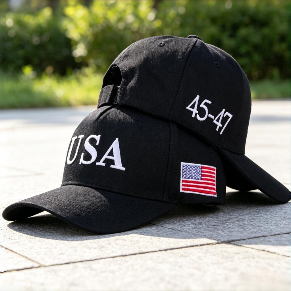 USA Flag Embroidered Baseball Caps Men's and Women's Outdoor Sports Event Casual Baseball Caps, Casual and Fashionable