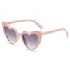 2025 Cross-Border Love UV400 Peach Heart Sunglasses - Glitter Crystal Sun Protection for Women