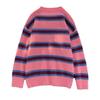 Soft waxy gentle stripes lazy wind autumn and winter new sweater men's and women's loose retro knitted sweater