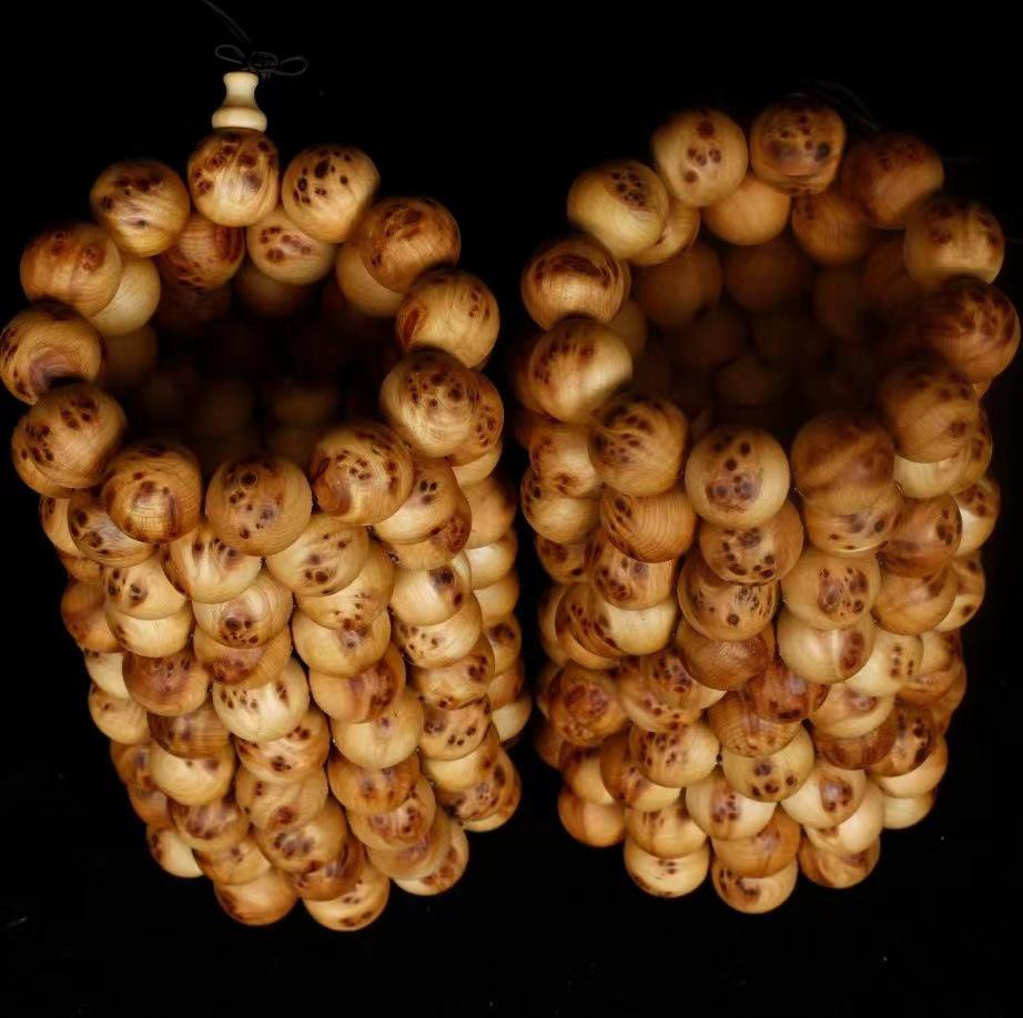 Taihang Cypress 20mm Handcrafted Bracelet: Unisex Buddhist Beads