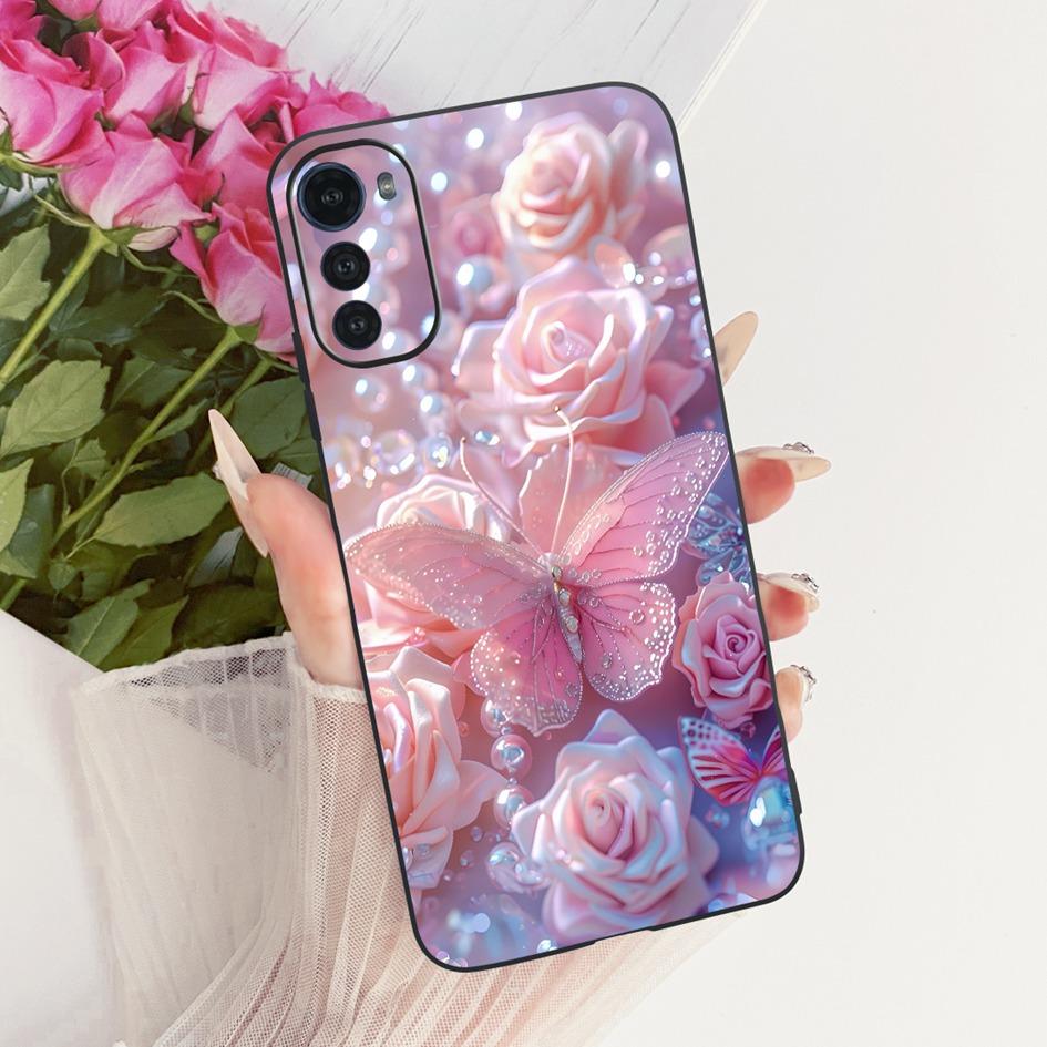 Silicone Case For Motorola Moto E32 E32s Cover Fashion Cartoon Dragon Painted Fundas Soft TPU Bumper For MotoE32 MotoE32s Casing
