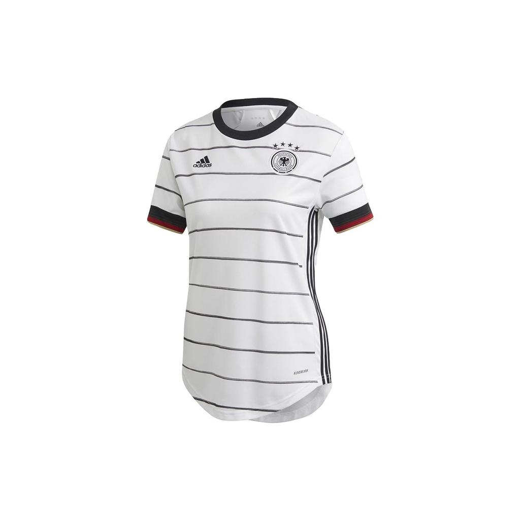 Adidas Germany 2020/21 Home Jersey Women's Short Sleeve Football Shirt White EH6102