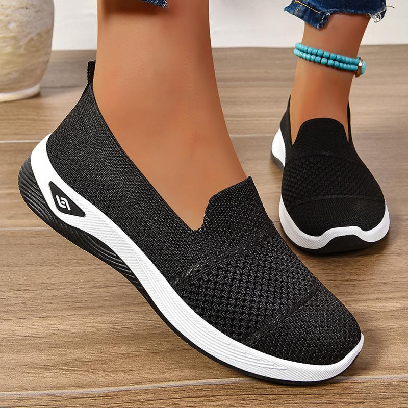 Casual shoes summer women's shoes one-pedal mother shoes soft-soled single shoes comfortable old Beijing cloth shoes