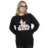 STAR WARS Womens/Ladies The Mandalorian Mando And The Child Silhouette Sweatshirt