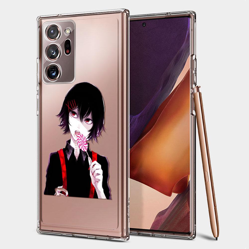 Anime Tokyo Ghoul Clear Case For Samsung Galaxy Note 10 Lite 20 Ultra 9 8 S21 Plus S20 FE S10 S9 S8 Silicone Shell Phone Cover