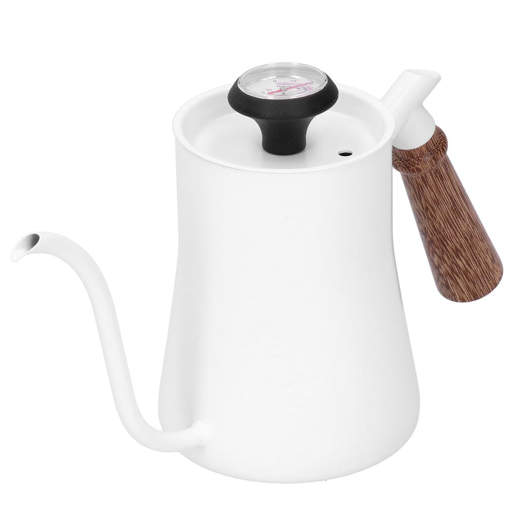 Coffee Pot 650ml Stainless Steel   Narrow Spout Coffee Kettle with Thermometer