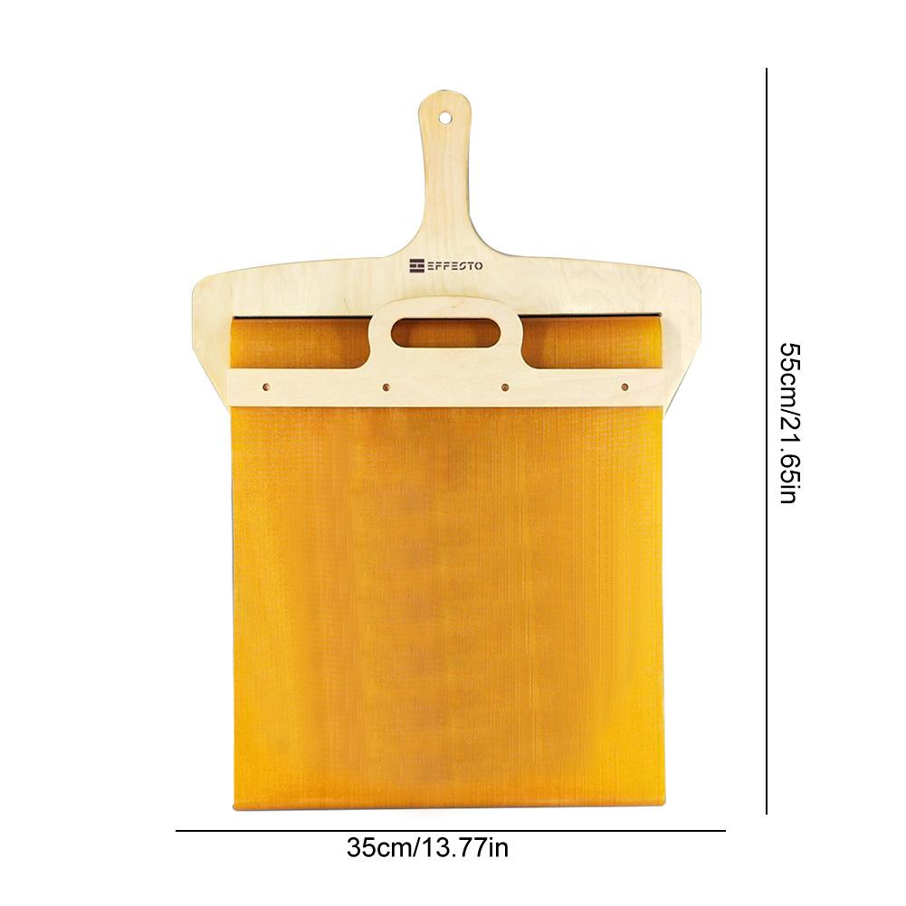 

1pcs Portable Sliding Pizza Shovel Dough Tray Sliding Pizza Peel Non-Stick Spatula Paddle with High Temperature Cloth