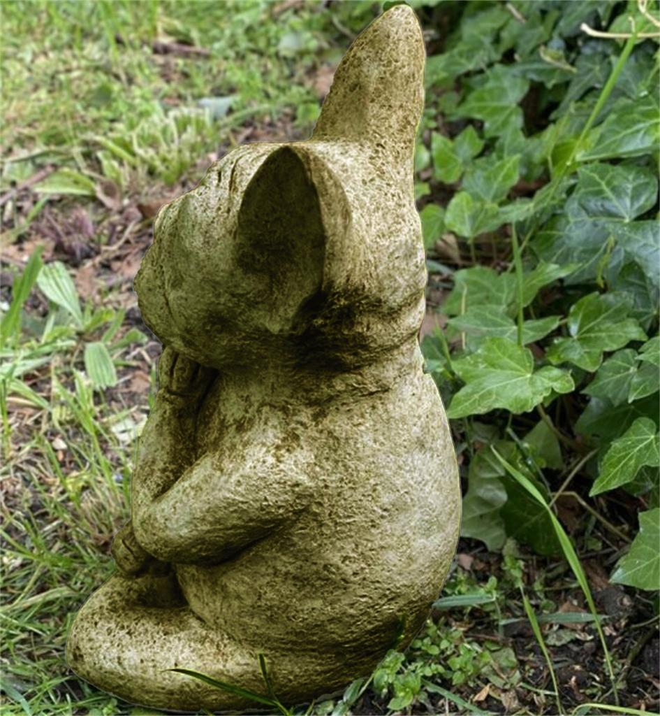 Siedzący pies francuski, Bull Dog Decor, ozdoba ogrodowa Bull Dog