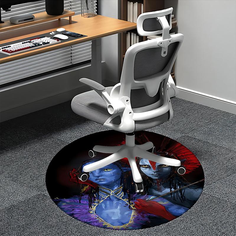 

Avatar-Inspired Chair Mat - Round Carpet for Home Decor, Office Use, and Gifts0199b 80cm
